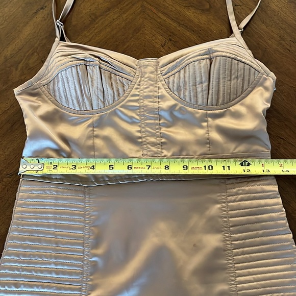 Oscar the Third Corset Dress in Nude 100% Silk Sz S - Picture 9 of 16